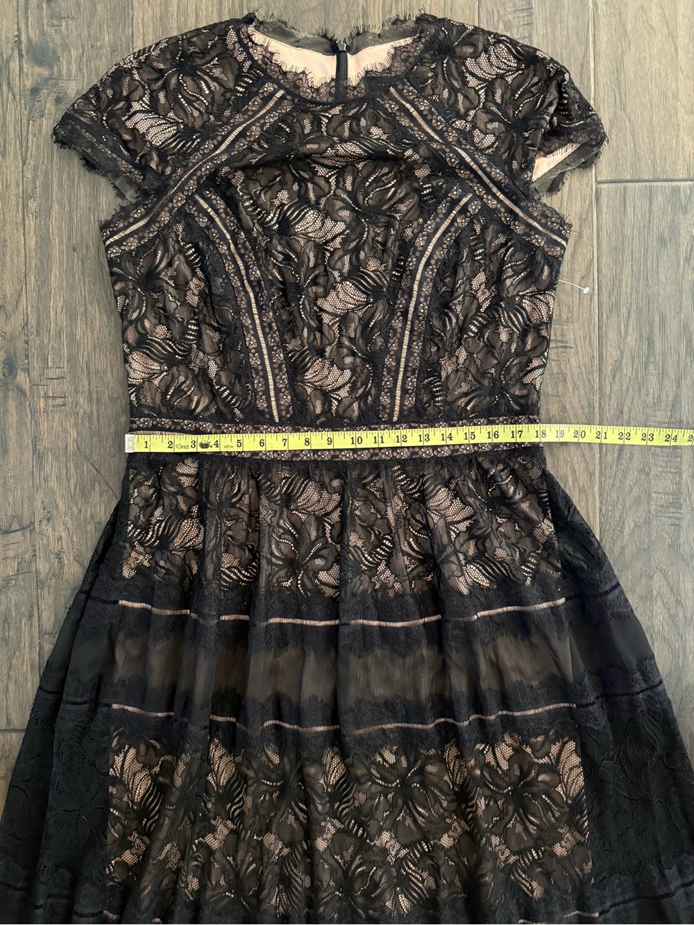 Tadashi Shoji Lace A-Line Gown - Picture 7 of 9
